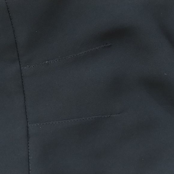 Vtg 90s Giorgio Armani Trousers 4 Wide Leg Black Italy S1990 Pleated Rear Euc - Picture 9 of 9